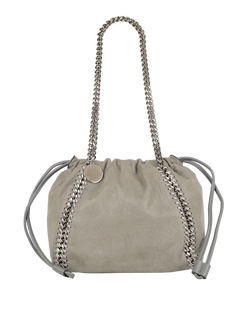 Falabella Drawstring Tote, Suede, Grey, AU19, 2*